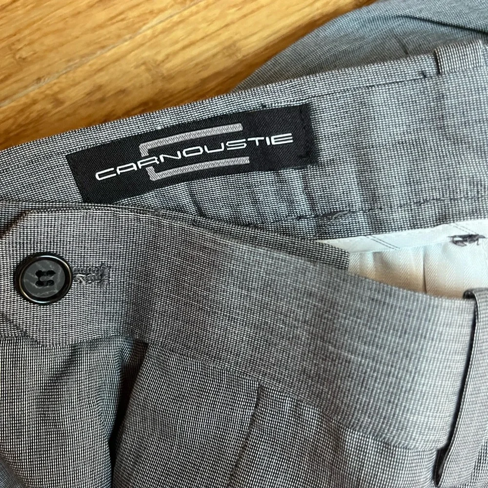 Carnoustie Gray Flat Front Pants Men's Size‎ 36x31